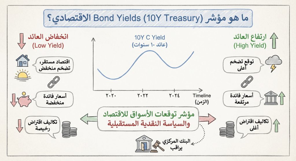ما هو مؤشر Bond Yields (10Y Treasury) الاقتصادي؟