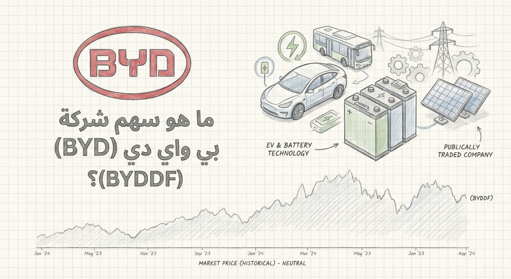 ما هو سهم شركة بي واي دي (BYD) (BYDDF)؟