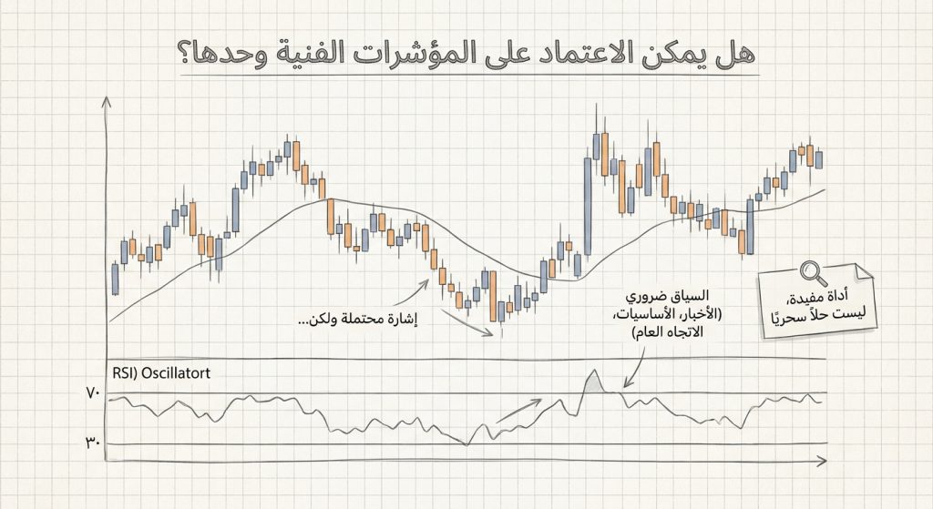 هل يمكن الاعتماد على المؤشرات الفنية وحدها؟