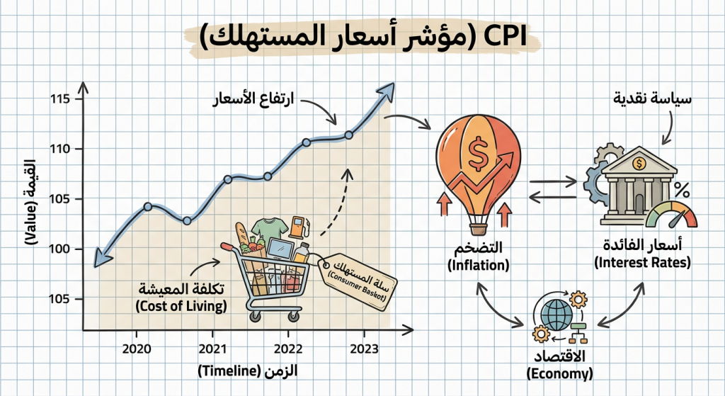 ما هو مؤشر Consumer Price Index (CPI) الاقتصادي؟