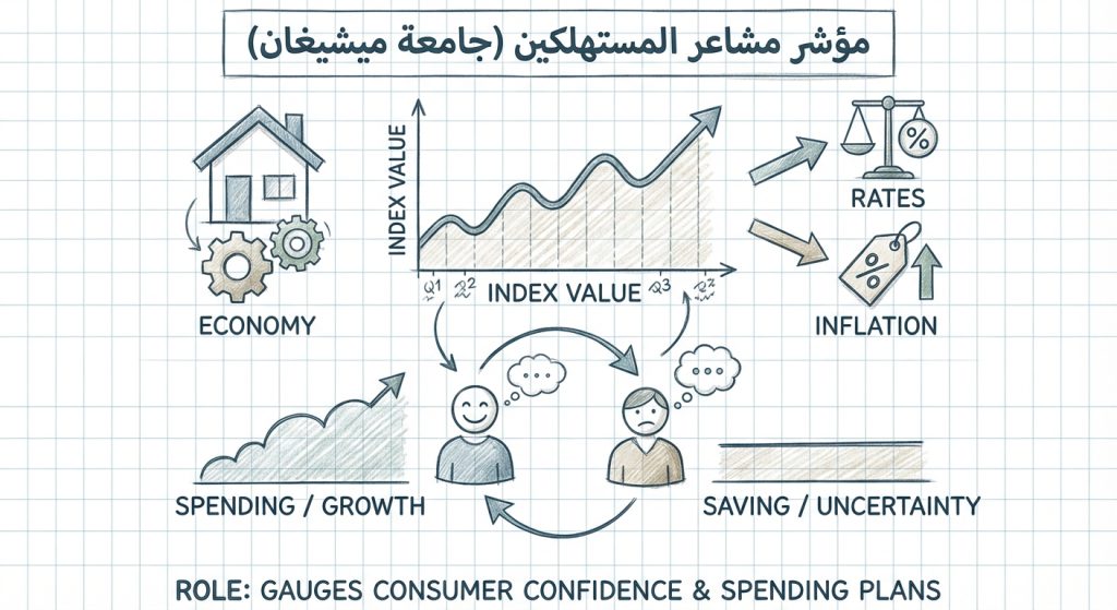 ما هو مؤشر Consumer Sentiment (University of Michigan) الاقتصادي؟