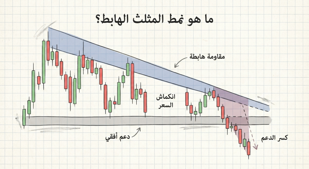 ما هو نمط Descending Triangle؟