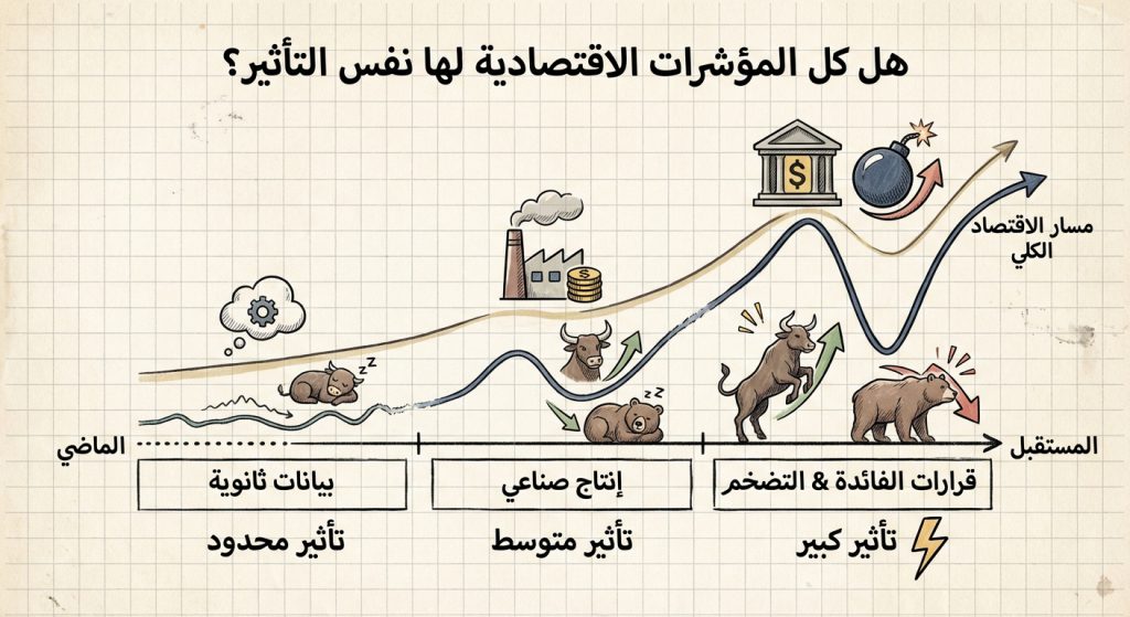 هل كل المؤشرات الاقتصادية لها نفس التأثير؟