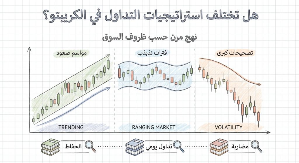 هل تختلف استراتيجيات التداول في الكريبتو؟