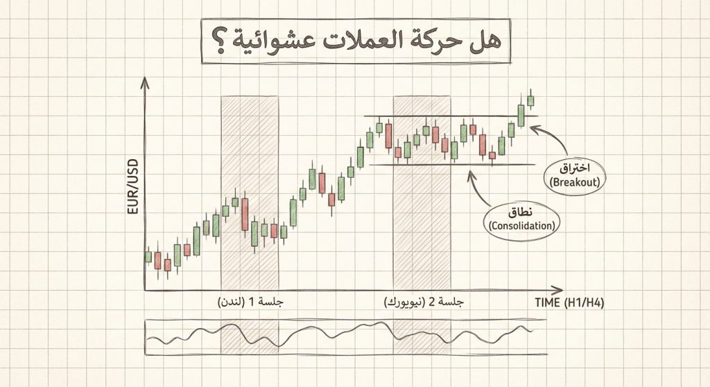 هل أزواج العملات تتحرك بشكل عشوائي؟
