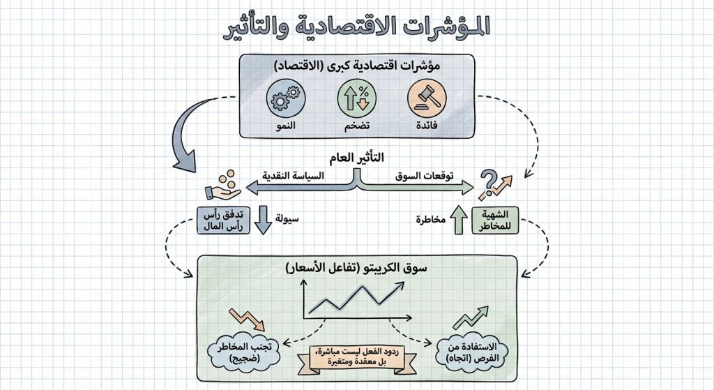هل تؤثر المؤشرات الاقتصادية على الكريبتو؟