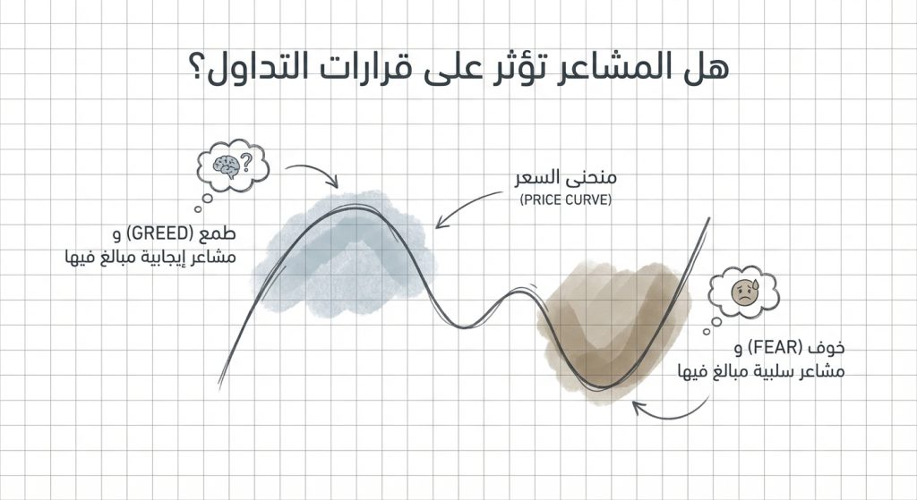 هل المشاعر تؤثر على قرارات التداول؟