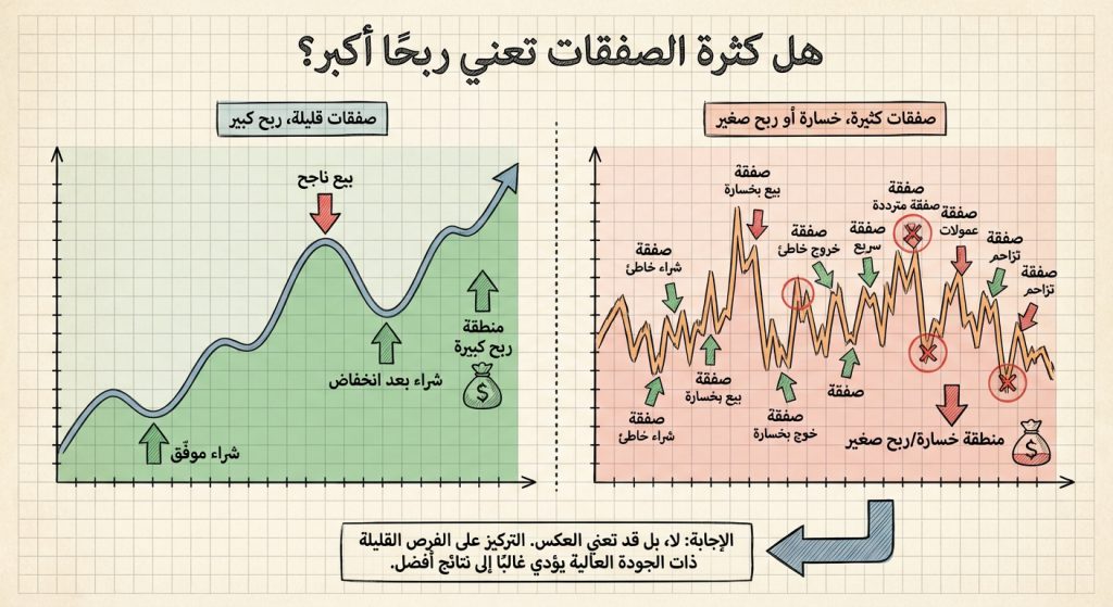 هل كثرة الصفقات تعني ربحًا أكبر؟