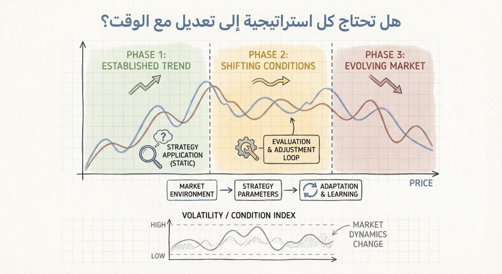 هل تحتاج كل استراتيجية إلى تعديل مع الوقت؟