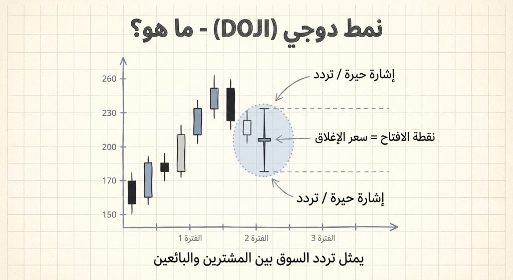 ما هو نمط الدوجي (Doji)؟
