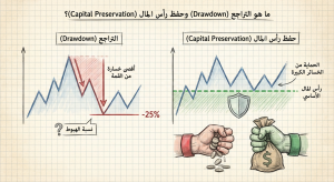 ما هو التراجع (Drawdown) وحفظ رأس المال (Capital Preservation)؟