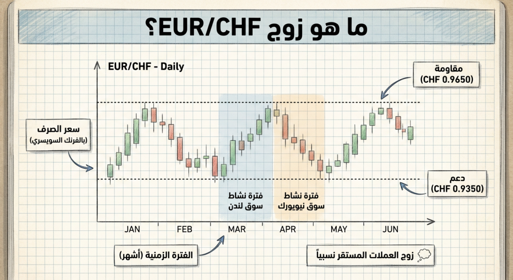 ما هو زوج EUR/CHF؟