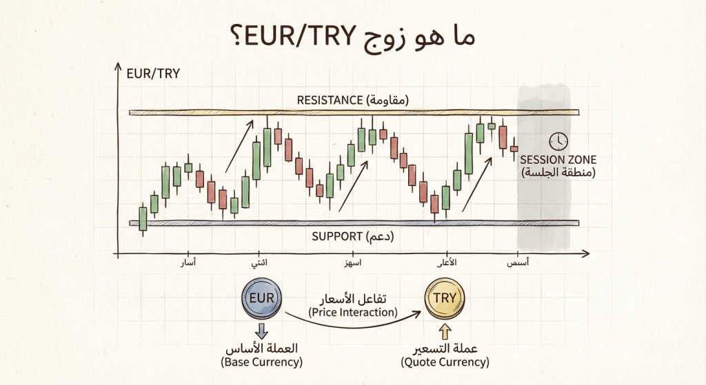 ما هو زوج EUR/TRY؟