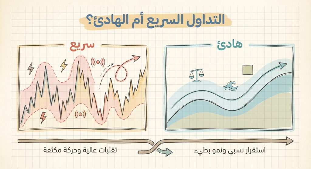 التداول السريع أم الهادئ؟