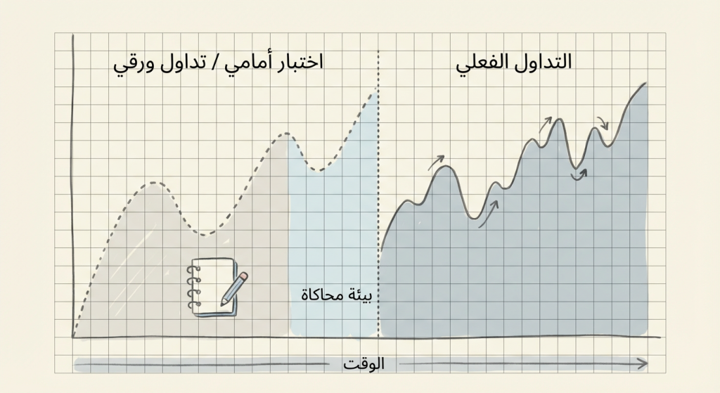 ما هو الاختبار الأمامي والتداول الورقي (Forward Testing and Paper Trading)؟