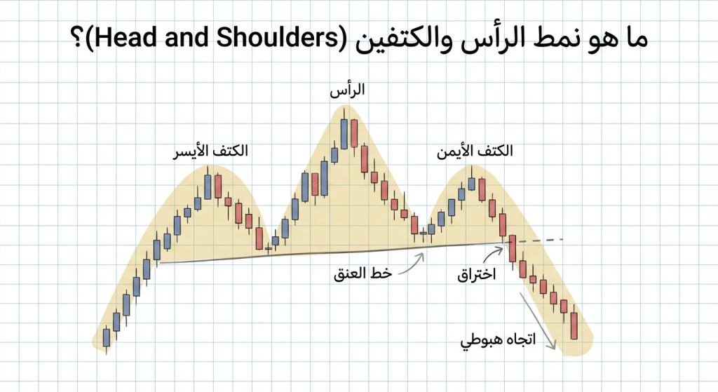 ما هو نمط الرأس والكتفين (Head and Shoulders)؟