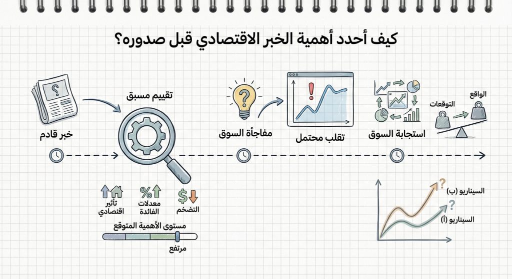 كيف أحدد أهمية الخبر الاقتصادي قبل صدوره؟