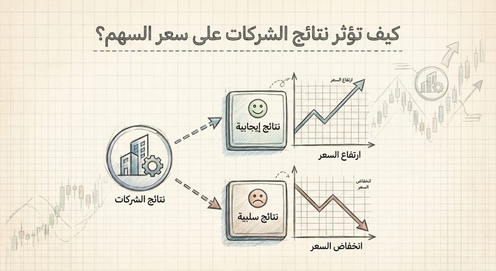 كيف تؤثر نتائج الشركات على سعر السهم؟