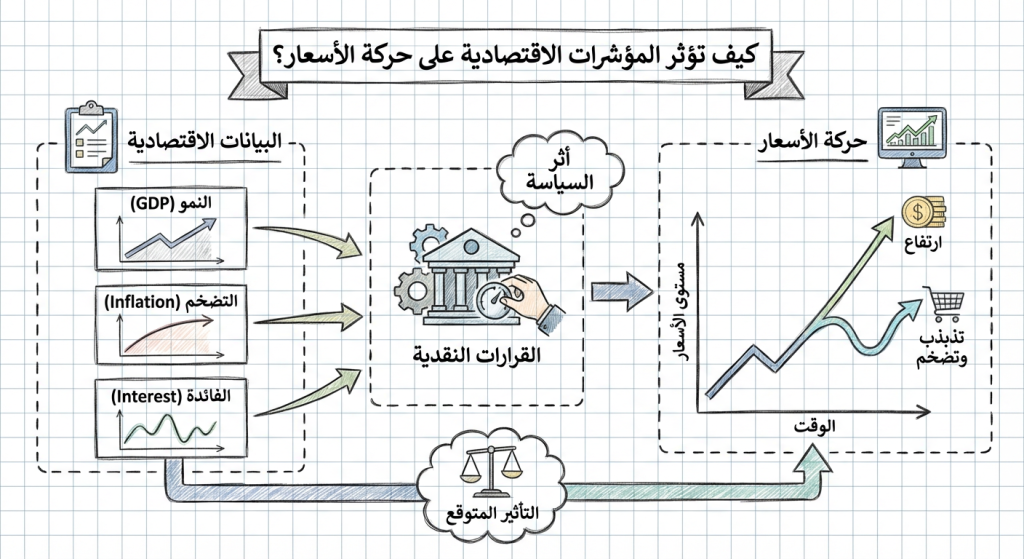كيف تؤثر المؤشرات الاقتصادية على حركة الأسعار؟