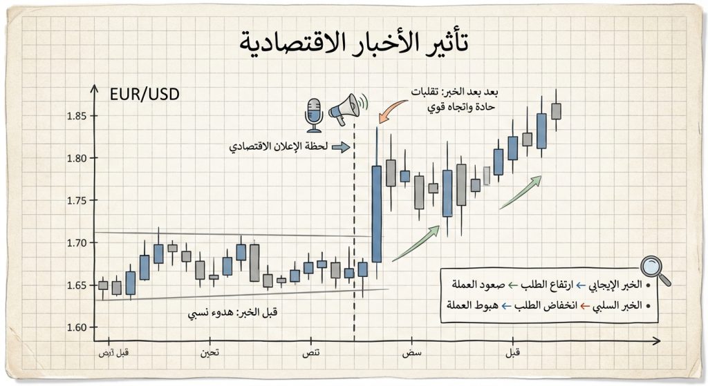 كيف تؤثر الأخبار الاقتصادية على حركة أزواج العملات؟