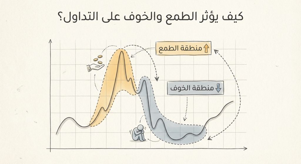 كيف يؤثر الطمع والخوف على التداول؟