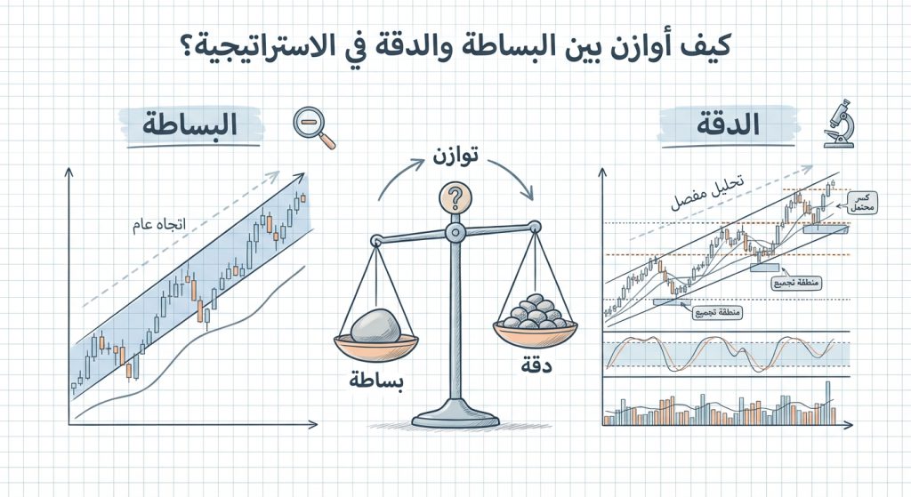 كيف أوازن بين البساطة والدقة في الاستراتيجية؟