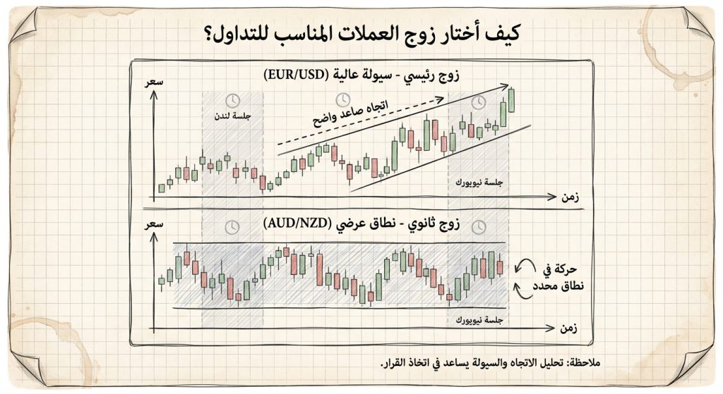 كيف أختار زوج العملات المناسب للتداول؟