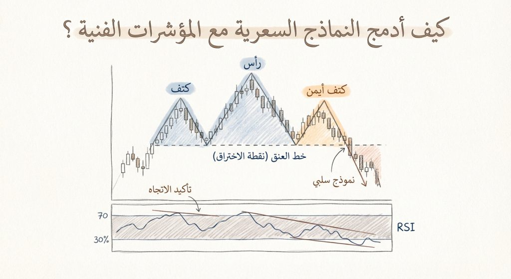 كيف أدمج النماذج السعرية مع المؤشرات الفنية؟