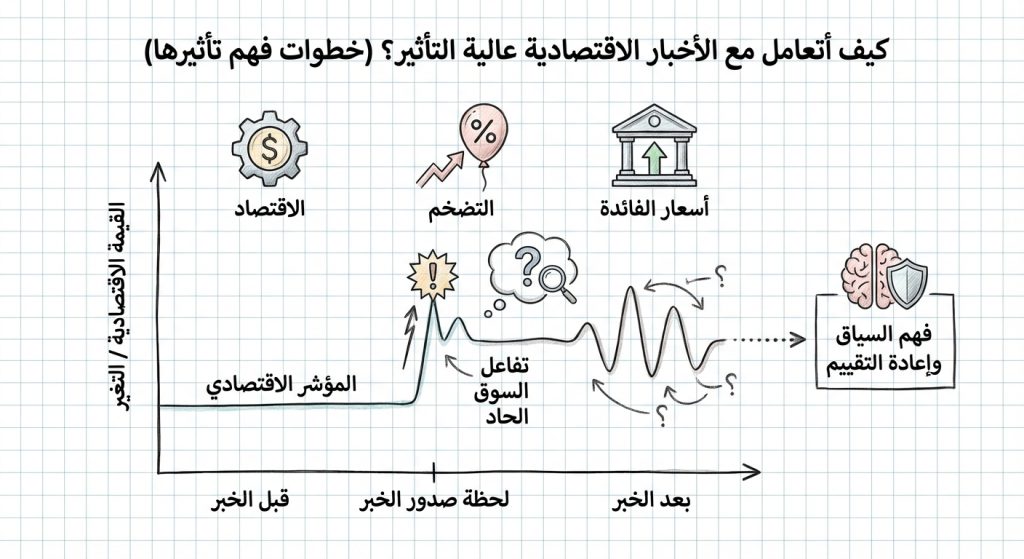 كيف أتعامل مع الأخبار الاقتصادية عالية التأثير؟