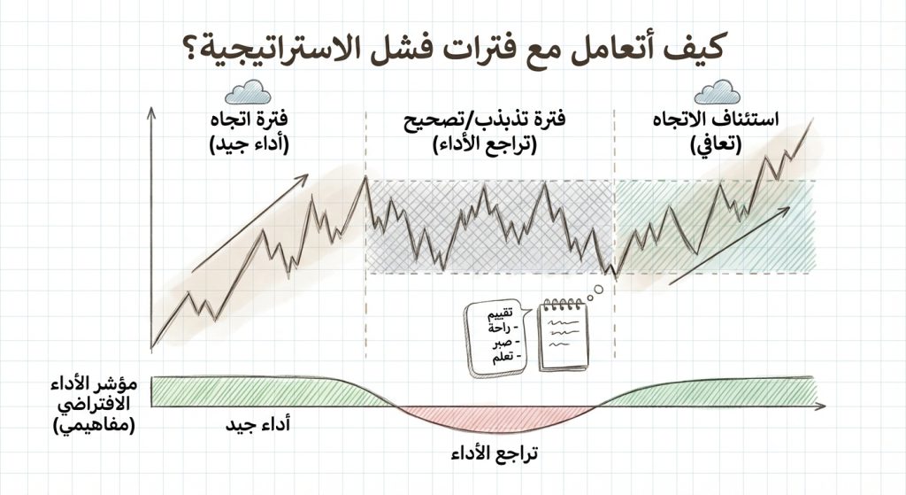 كيف أتعامل مع فترات فشل الاستراتيجية؟
