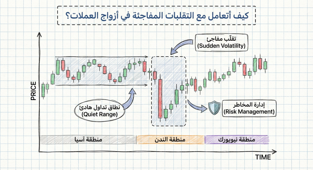 كيف أتعامل مع التقلبات المفاجئة في أزواج العملات؟