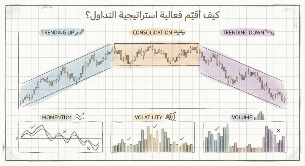 كيف أقيّم فعالية استراتيجية التداول؟