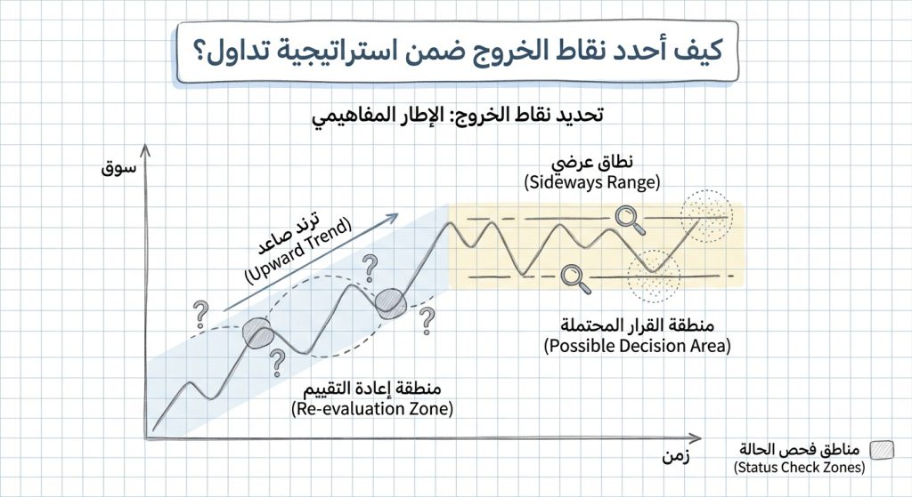 كيف أحدد نقاط الخروج ضمن استراتيجية تداول؟