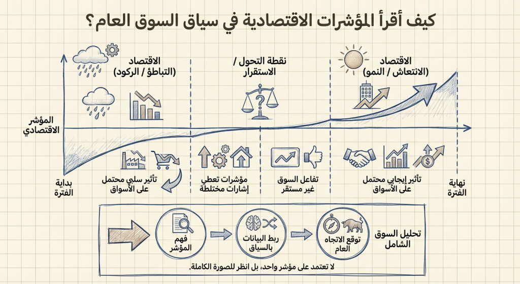 كيف أقرأ المؤشرات الاقتصادية في سياق السوق العام؟