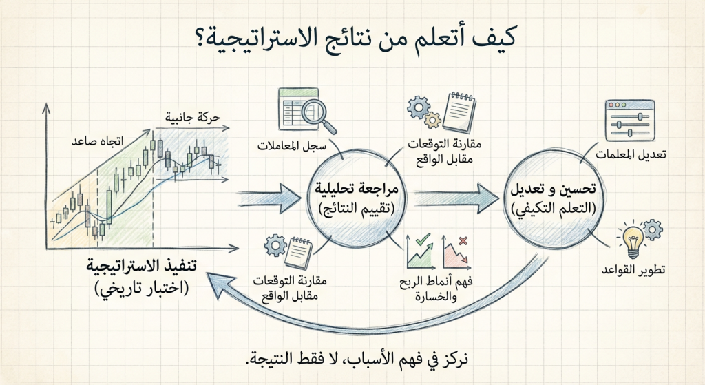 كيف أتعلم من نتائج الاستراتيجية؟