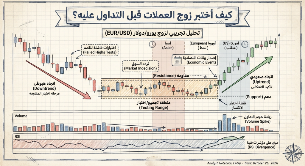 كيف أختبر زوج العملات قبل التداول عليه؟