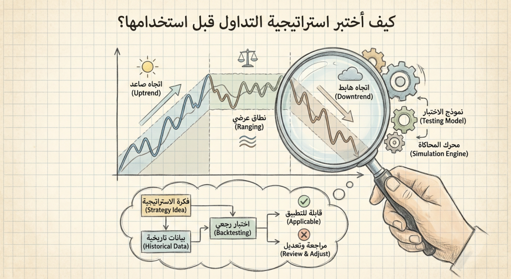 كيف أختبر استراتيجية التداول قبل استخدامها؟