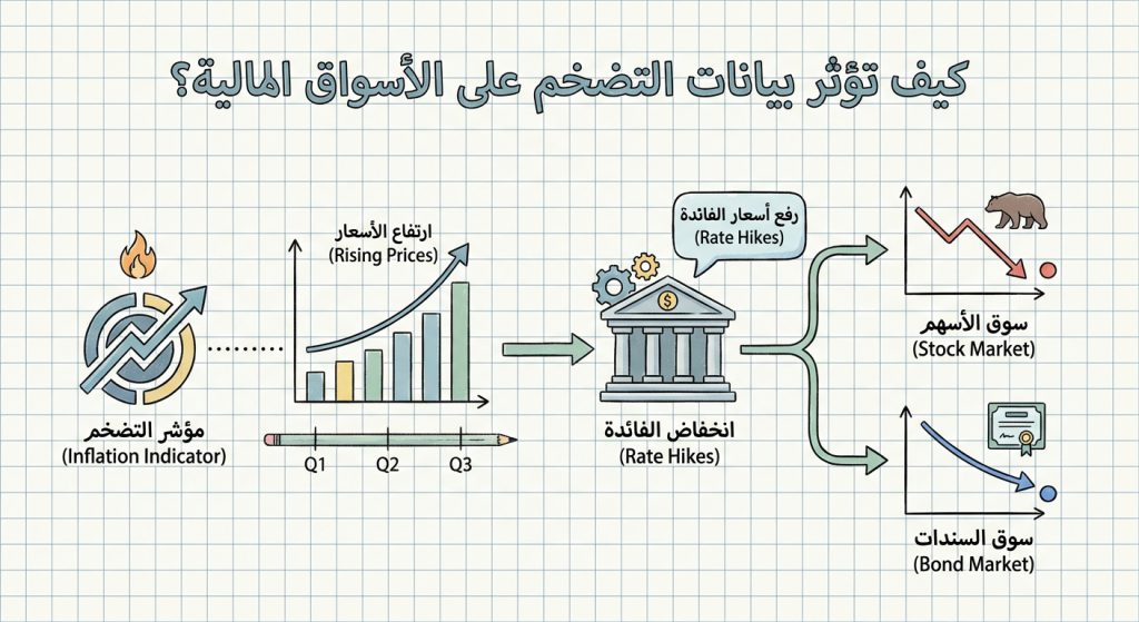 كيف تؤثر بيانات التضخم على الأسواق المالية؟