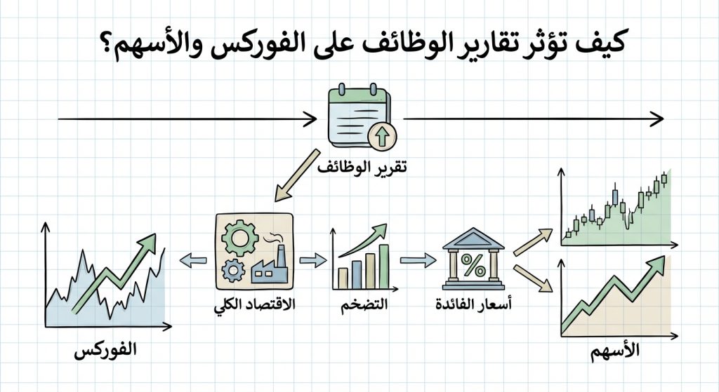 كيف تؤثر تقارير الوظائف على الفوركس والأسهم؟
