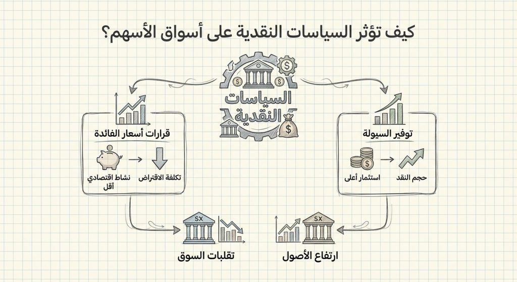 كيف تؤثر السياسات النقدية على أسواق الأسهم؟