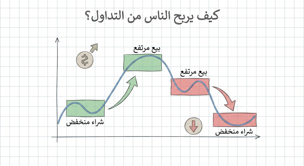 كيف يربح الناس من التداول؟