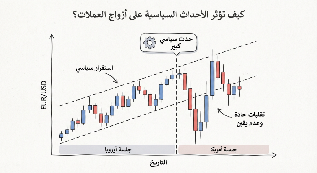 كيف تؤثر الأحداث السياسية على أزواج العملات؟