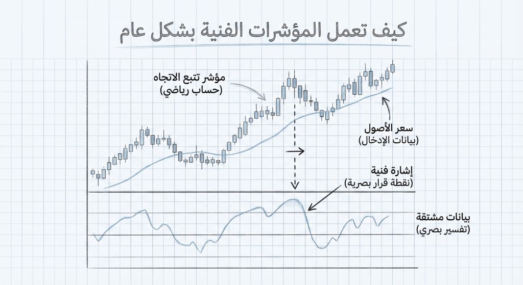 كيف تعمل المؤشرات الفنية بشكل عام؟