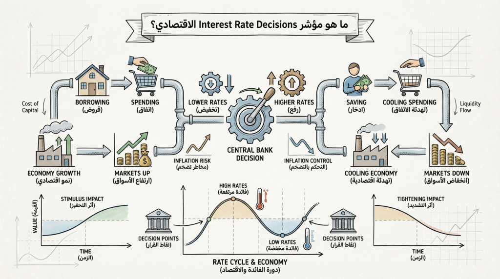 ما هو مؤشر Interest Rate Decisions الاقتصادي؟