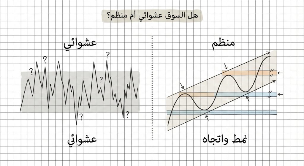 هل السوق عشوائي أم منظم؟
