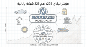 ما هو سهم شركة مؤشر نيكاي 225 (Nikkei 225) (JP225)؟
