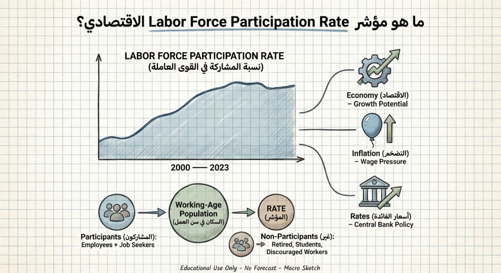 ما هو مؤشر Labor Force Participation Rate الاقتصادي؟