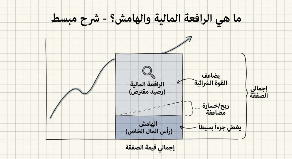 ما هي الرافعة المالية والهامش (Leverage and Margin)؟