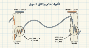 ما هي تأثيرات فتح وإغلاق السوق (Market Open and Close Effects)؟
