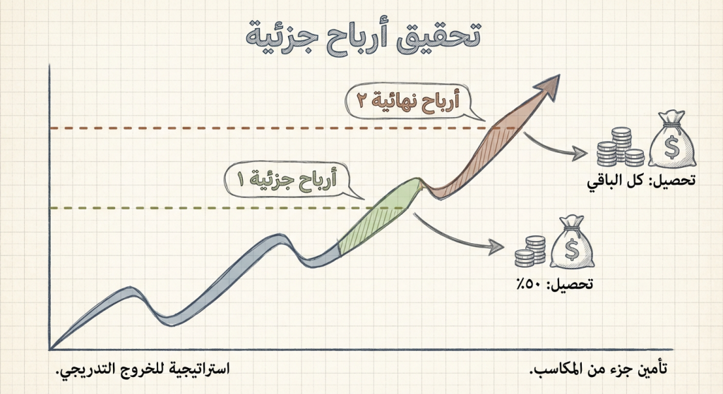 ما هو تحقيق أرباح جزئية (Partial Take Profits)؟